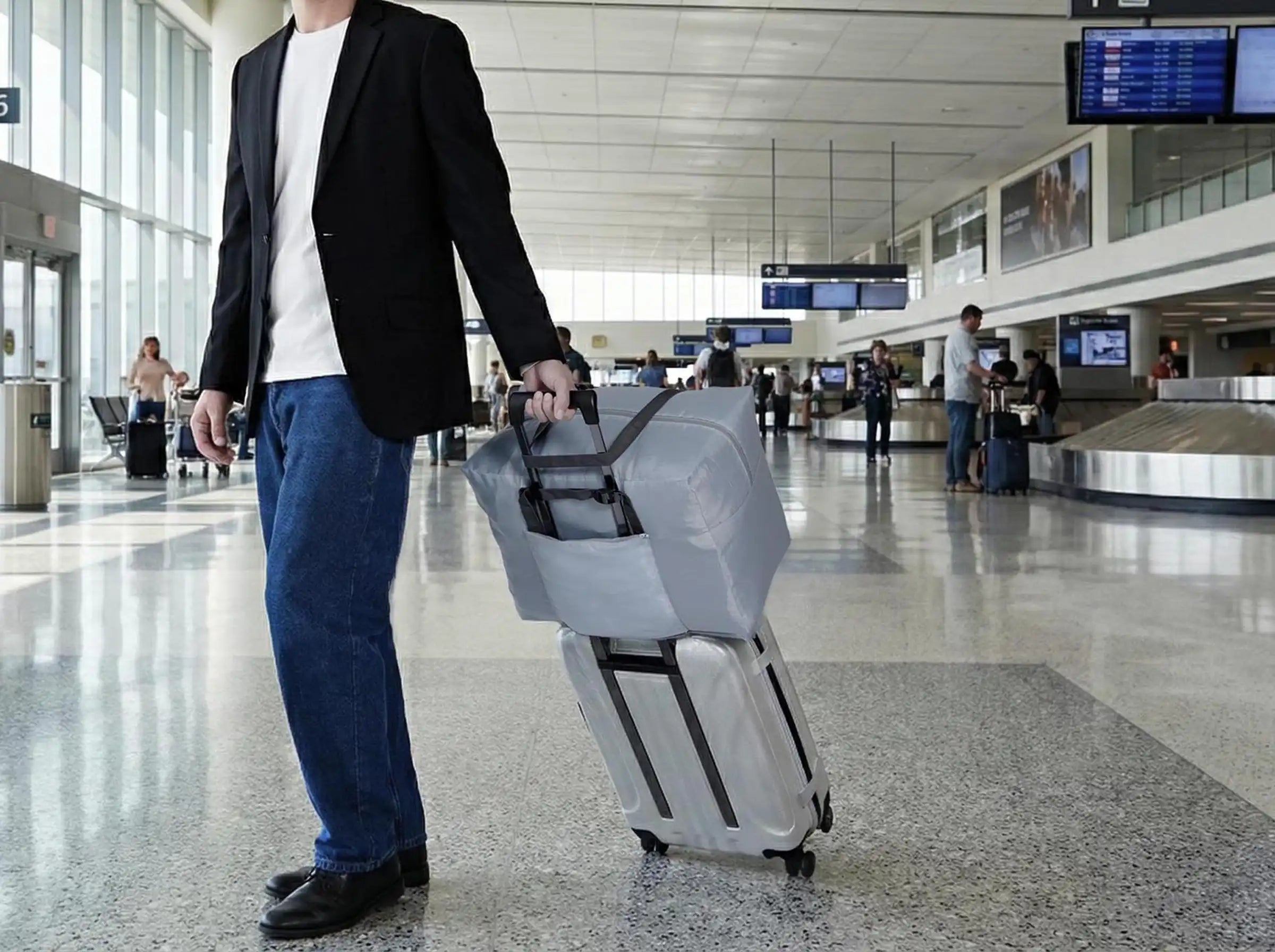 荷物の増減が大きい出張に「ずれないキャリーオンバッグ」