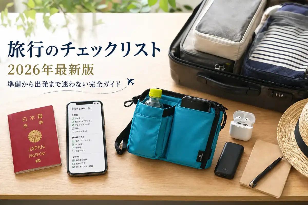 【旅タイプ別】旅行の荷物チェックリスト 2026年最新版|準備から出発まで迷わない完全ガイド – 4 SPRING(フォースプリング)公式 ...