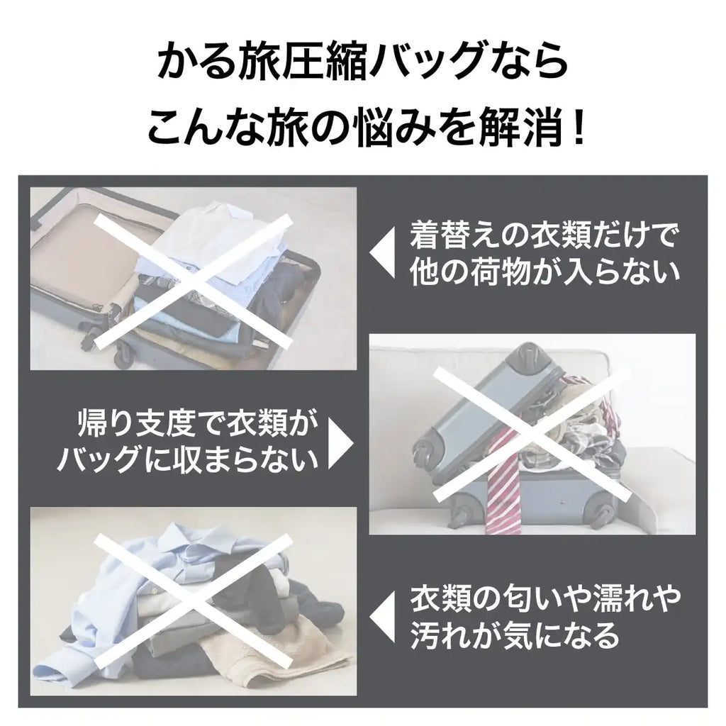 かる旅圧縮バッグ CUBE